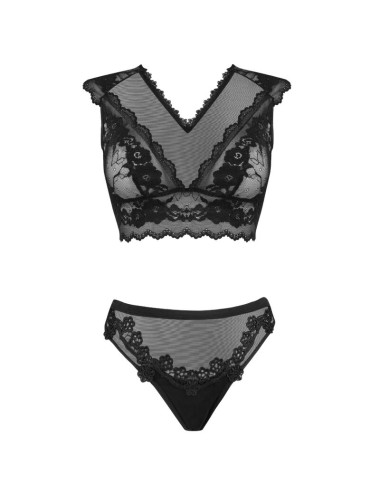 LIVCO CORSETTI FASHION - TIMOSAN LC 90631 BRA + PANTY BLACK L/XL