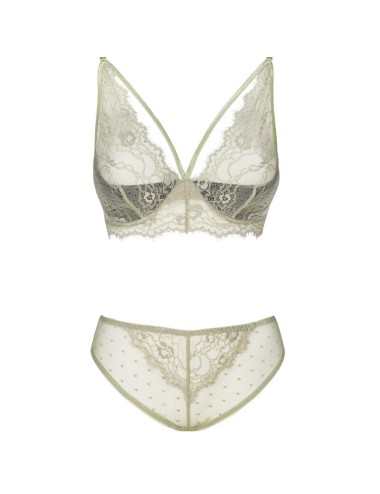 LIVCO CORSETTI FASHION - PINE LC 90667 BRA + PANTY KHAKI L/XL