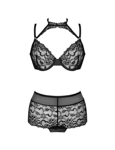 LIVCO CORSETTI FASHION - LINERA FOR THE SENSES COLLECTION BRA + PANTY BLACK L/XL