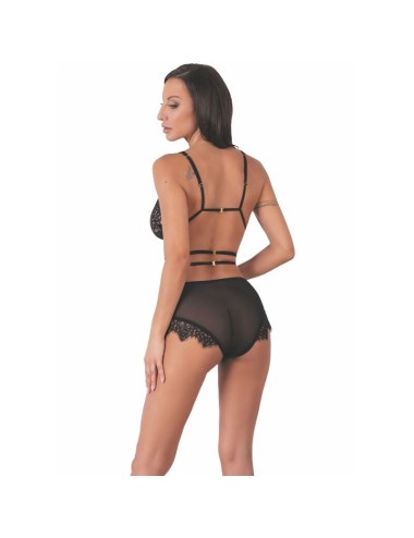 LIVCO CORSETTI FASHION - DREZNA LC 90733 BRA + PANTY BLACK L/XL