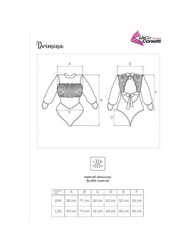LIVCO CORSETTI FASHION - DRIMINA LC90690 BODY NANVY BLUE