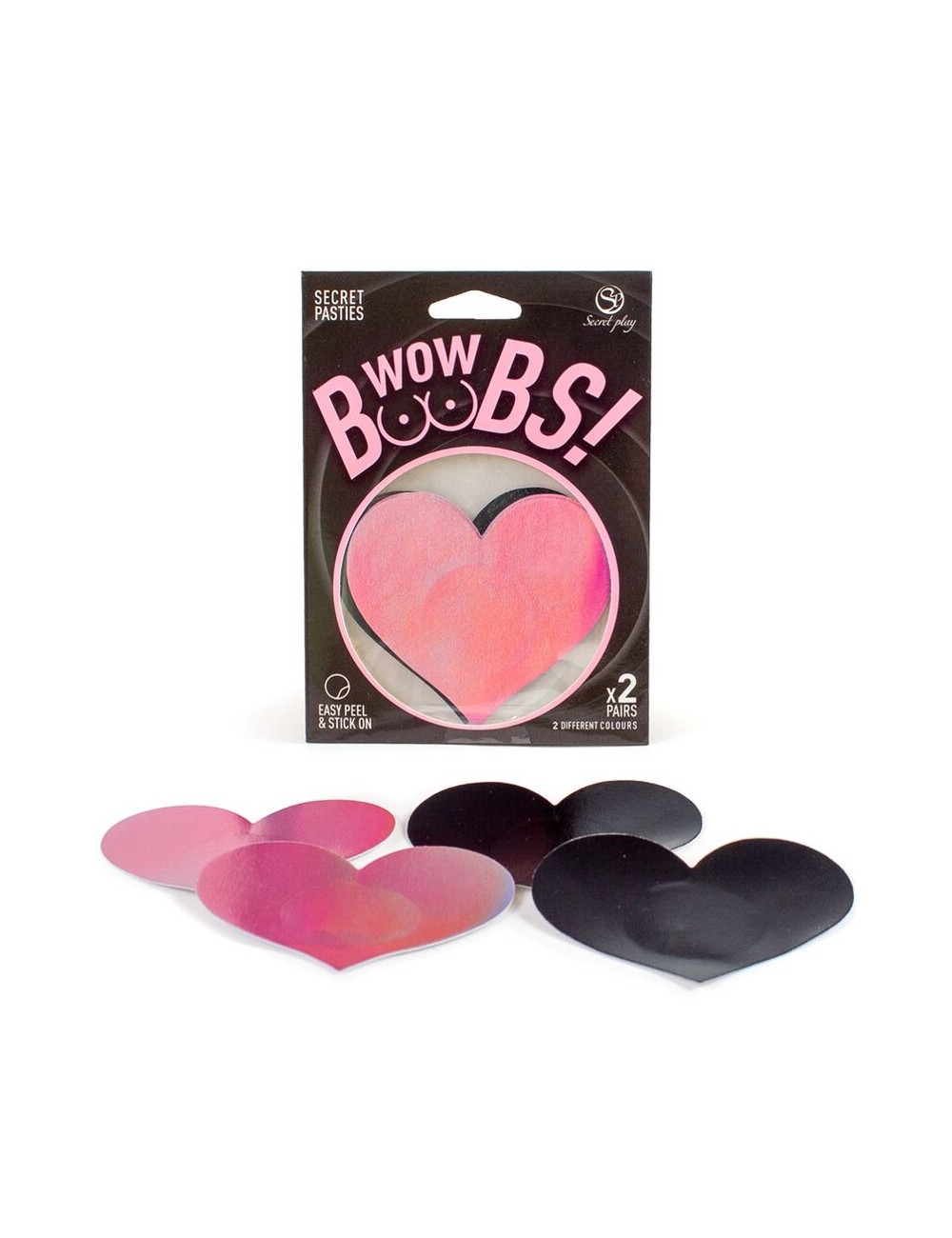 SECRET PLAY - WOW BOOBS! HEART NIPPLE COVERS