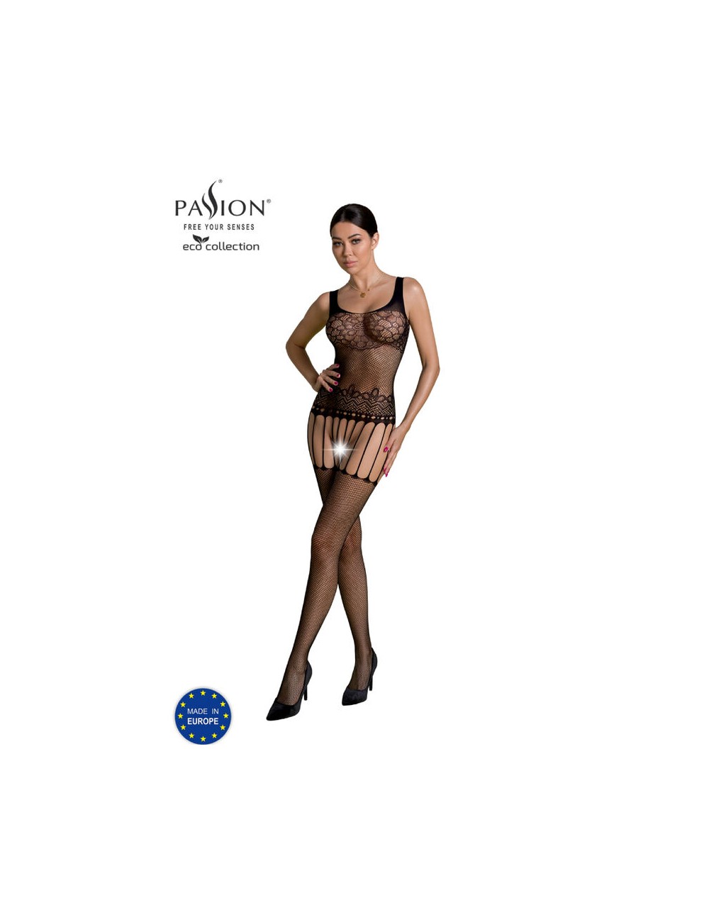 PASSION - ECO COLLECTION BODYSTOCKING ECO BS001 BLACK PASSION - ECO COLLECTION BODYSTOCKING ECO BS001 BLACK