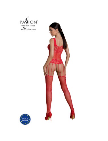 PASSION - ECO COLLECTION BODYSTOCKING ECO BS001 RED