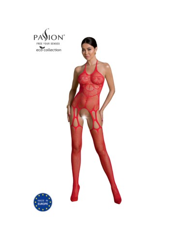 PASSION - ECO COLLECTION BODYSTOCKING ECO BS002 RED