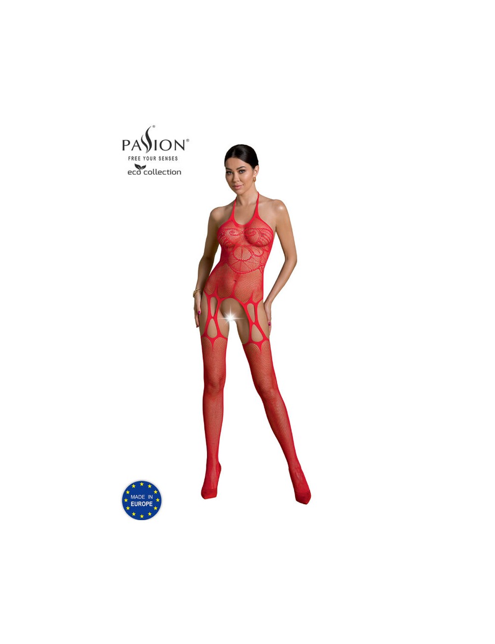 PASSION - ECO COLLECTION BODYSTOCKING ECO BS002 RED PASSION - ECO COLLECTION BODYSTOCKING ECO BS002 RED