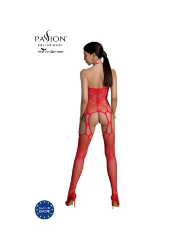 PASSION - ECO COLLECTION BODYSTOCKING ECO BS002 RED