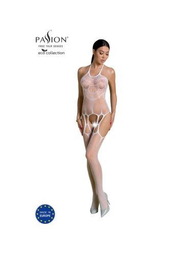 PASSION - ECO COLLECTION BODYSTOCKING ECO BS002 WHITE