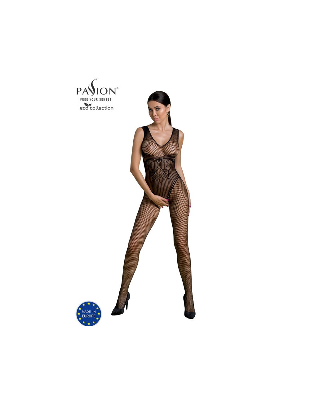 PASSION - ECO COLLECTION BODYSTOCKING ECO BS003 BLACK PASSION - ECO COLLECTION BODYSTOCKING ECO BS003 BLACK