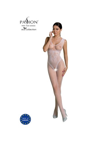 PASSION - ECO COLLECTION BODYSTOCKING ECO BS003 WHITE