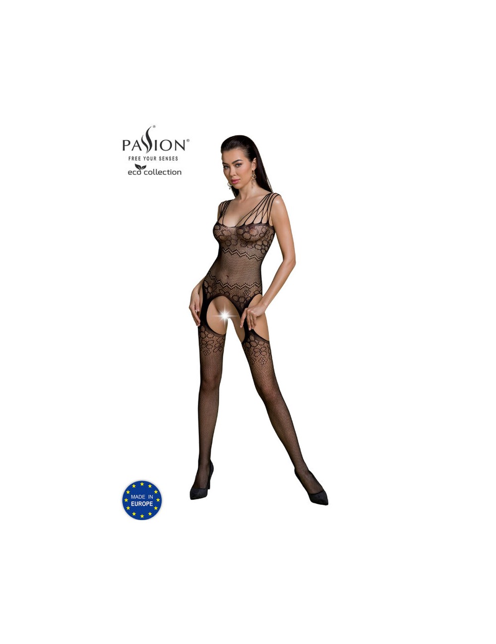 PASSION - ECO COLLECTION BODYSTOCKING ECO BS004 BLACK PASSION - ECO COLLECTION BODYSTOCKING ECO BS004 BLACK