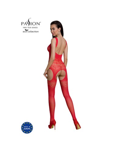 PASSION - ECO COLLECTION BODYSTOCKING ECO BS005 RED