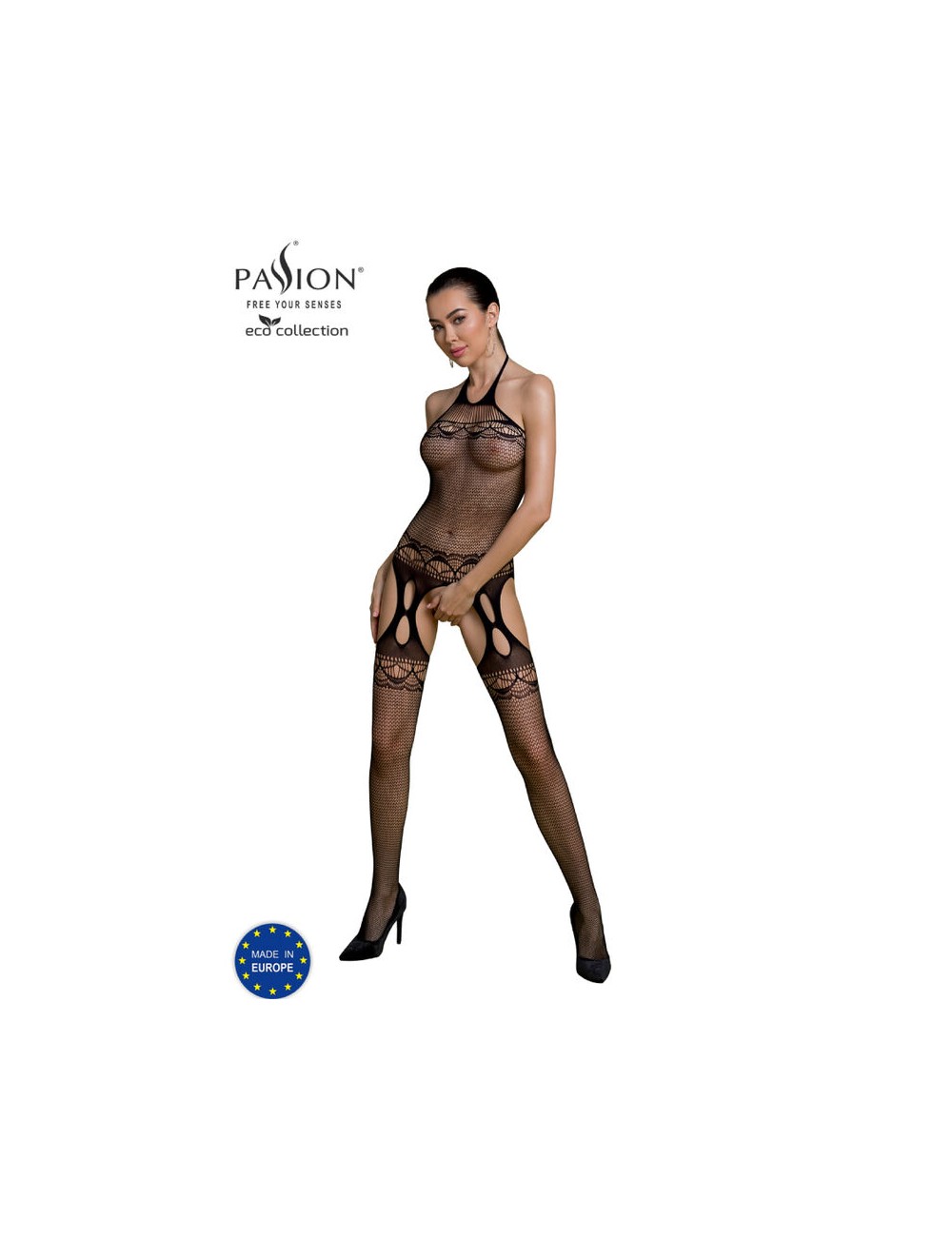 PASSION - ECO COLLECTION BODYSTOCKING ECO BS006 BLACK PASSION - ECO COLLECTION BODYSTOCKING ECO BS006 BLACK