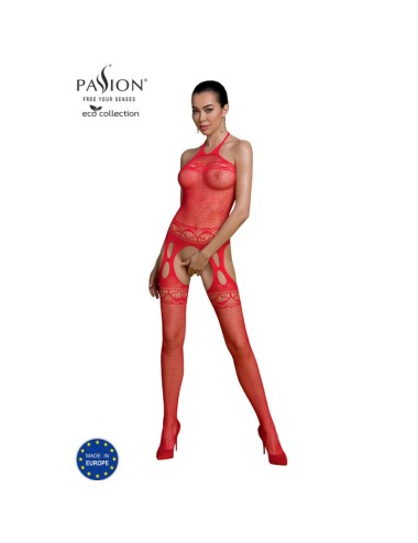PASSION - ECO COLLECTION BODYSTOCKING ECO BS006 RED