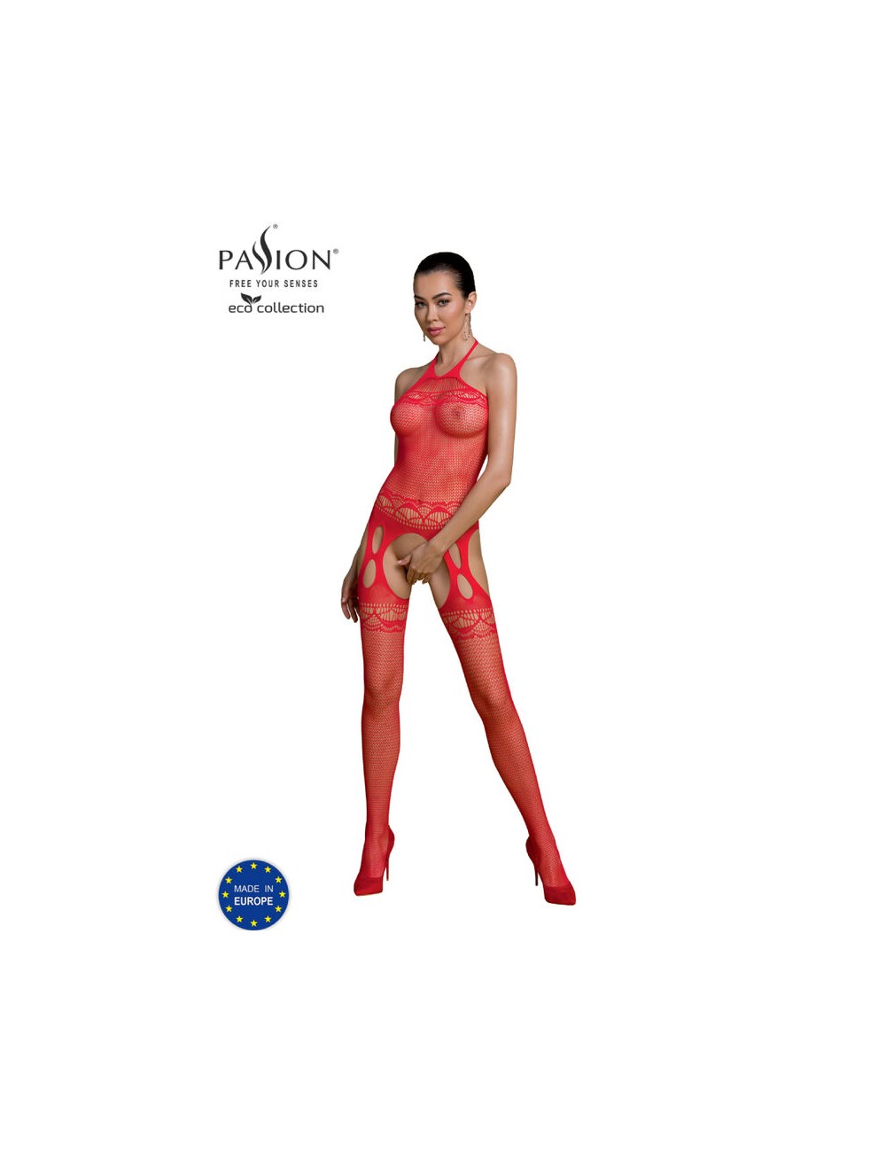 PASSION - ECO COLLECTION BODYSTOCKING ECO BS006 RED PASSION - ECO COLLECTION BODYSTOCKING ECO BS006 RED