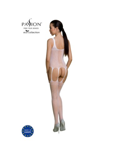 PASSION - ECO COLLECTION BODYSTOCKING ECO BS007 WHITE