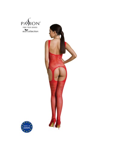 PASSION - ECO COLLECTION BODYSTOCKING ECO BS008 RED