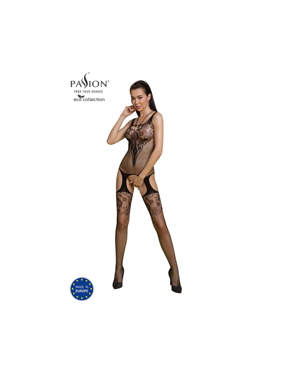 PASSION - ECO COLLECTION BODYSTOCKING ECO BS011 BLACK PASSION - ECO COLLECTION BODYSTOCKING ECO BS011 BLACK