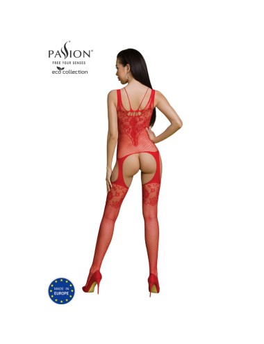 PASSION - ECO COLLECTION BODYSTOCKING ECO BS011 RED