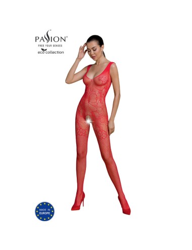 PASSION - ECO COLLECTION BODYSTOCKING ECO BS012 RED