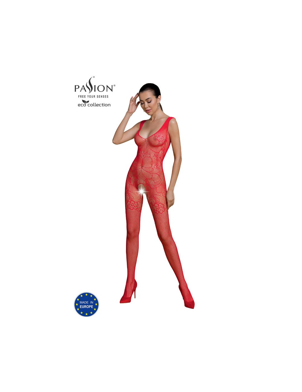 PASSION - ECO COLLECTION BODYSTOCKING ECO BS012 RED PASSION - ECO COLLECTION BODYSTOCKING ECO BS012 RED