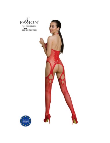 PASSION - ECO COLLECTION BODYSTOCKING ECO BS013 RED