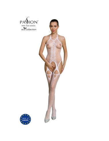 PASSION - ECO COLLECTION BODYSTOCKING ECO BS013 WHITE