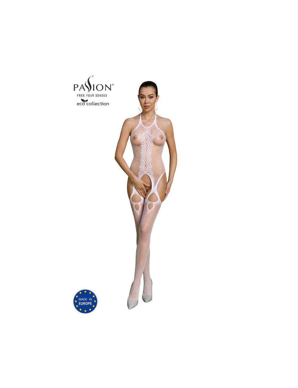 PASSION - ECO COLLECTION BODYSTOCKING ECO BS013 WHITE PASSION - ECO COLLECTION BODYSTOCKING ECO BS013 WHITE