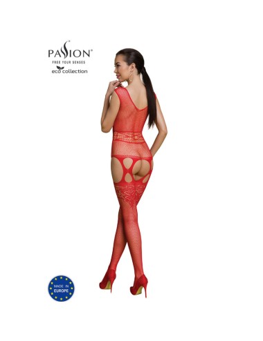 PASSION - ECO COLLECTION BODYSTOCKING ECO BS014 RED