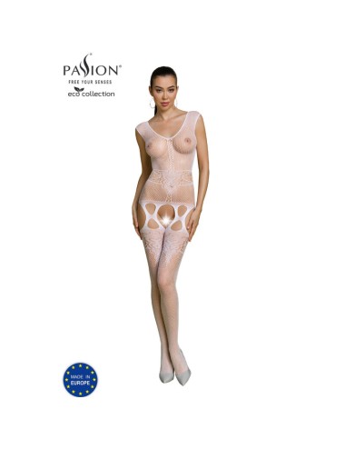 PASSION - ECO COLLECTION BODYSTOCKING ECO BS014 WHITE