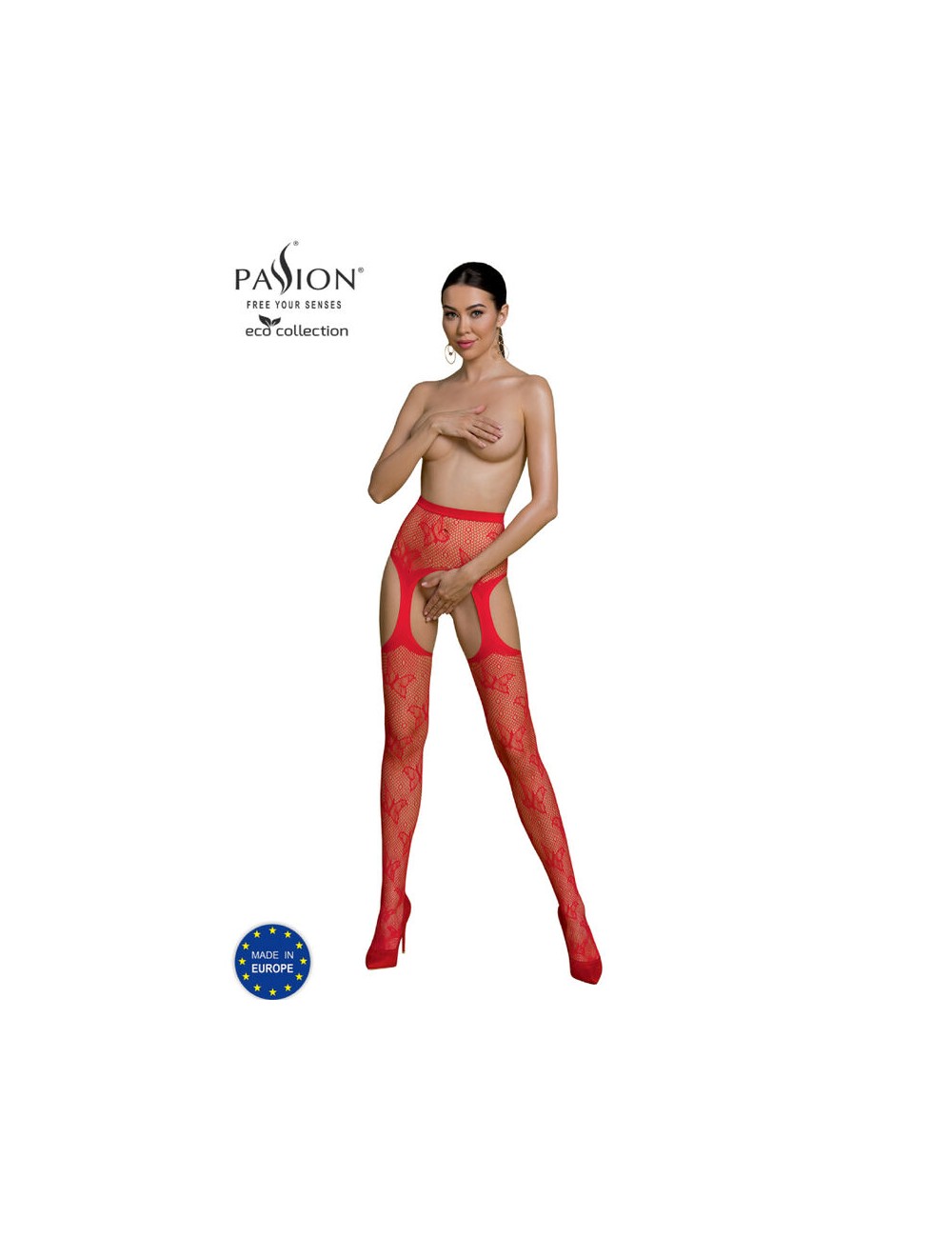 PASSION - ECO COLLECTION BODYSTOCKING ECO S001 RED PASSION - ECO COLLECTION BODYSTOCKING ECO S001 RED