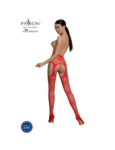 PASSION - ECO COLLECTION BODYSTOCKING ECO S001 RED