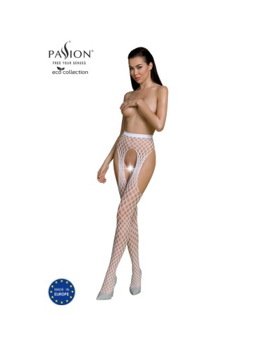 PASSION - ECO COLLECTION BODYSTOCKING ECO S003 WHITE