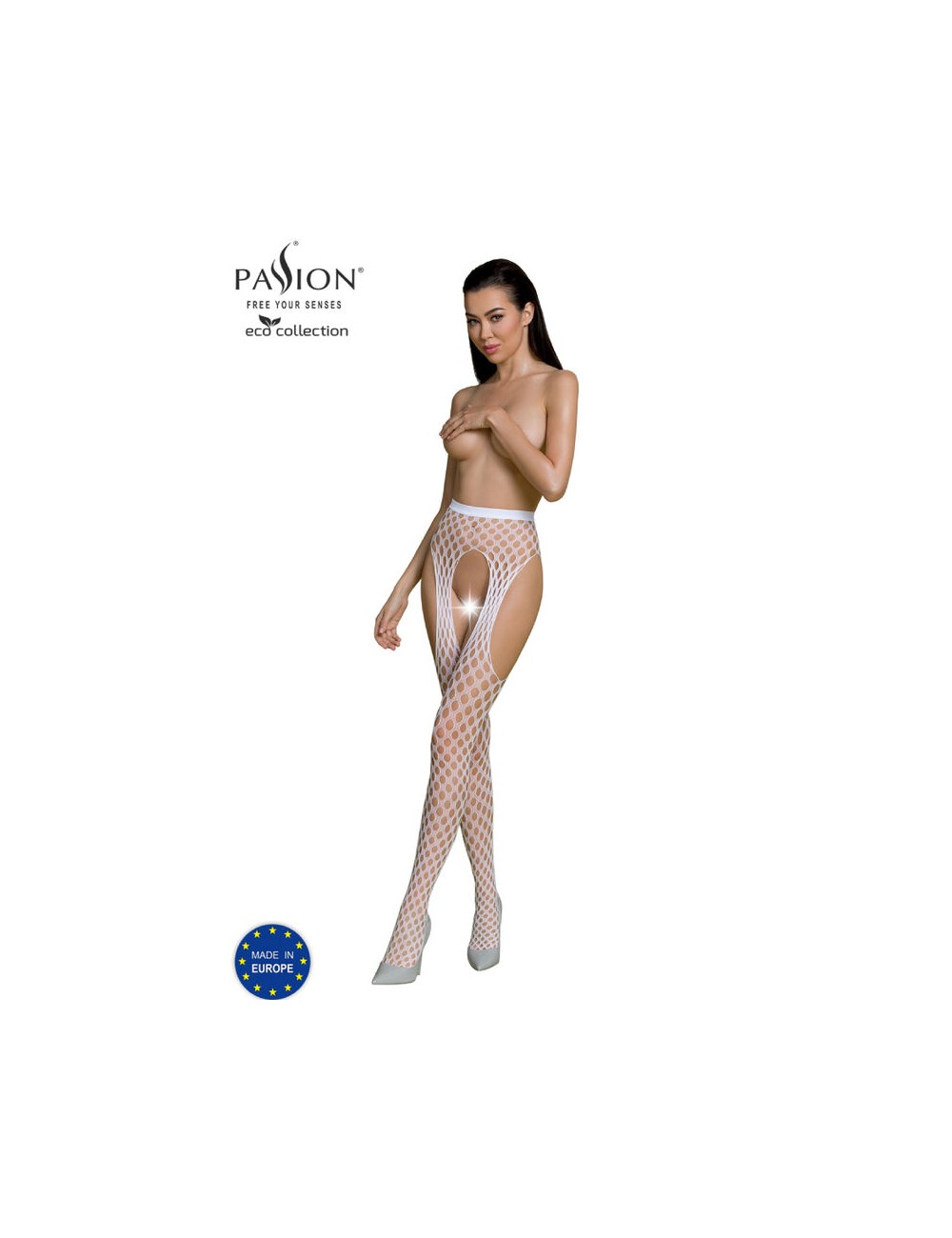 PASSION - ECO COLLECTION BODYSTOCKING ECO S003 WHITE PASSION - ECO COLLECTION BODYSTOCKING ECO S003 WHITE
