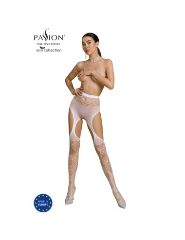 PASSION - ECO COLLECTION BODYSTOCKING ECO S005 WHITE