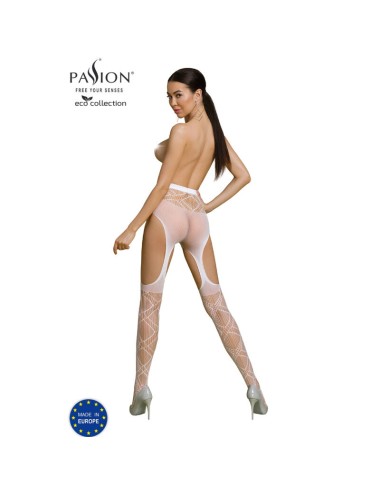 PASSION - ECO COLLECTION BODYSTOCKING ECO S005 WHITE