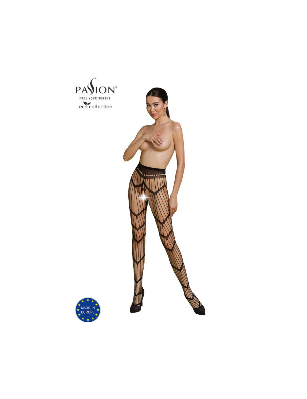 PASSION - ECO COLLECTION BODYSTOCKING ECO S006 BLACK PASSION - ECO COLLECTION BODYSTOCKING ECO S006 BLACK