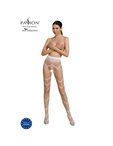 PASSION - ECO COLLECTION BODYSTOCKING ECO S006 WHITE