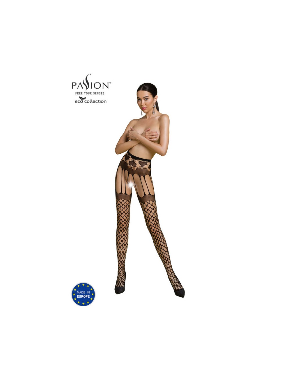PASSION - ECO COLLECTION BODYSTOCKING ECO S009 BLACK PASSION - ECO COLLECTION BODYSTOCKING ECO S009 BLACK