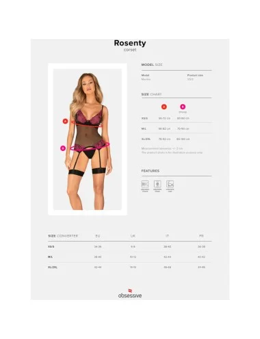 OBSESSIVE - ROSENTY CORSET M/L