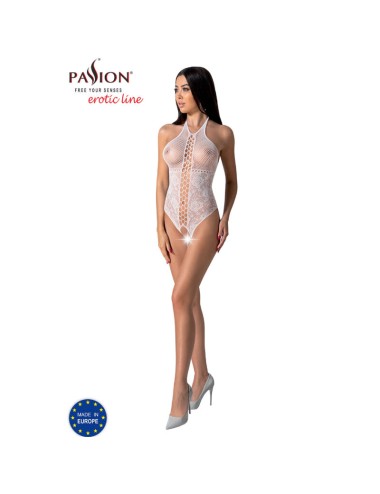 PASSION - BS094 WHITE BODYSTOCKING ONE SIZE