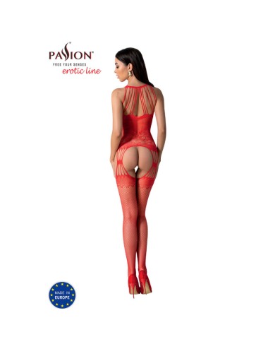 PASSION - BS095 RED BODYSTOCKING ONE SIZE