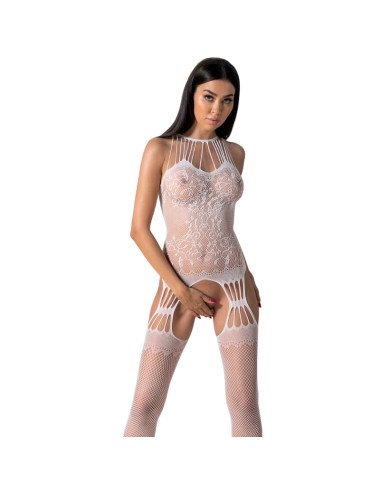 PASSION - BS095 WHITE BODYSTOCKING ONE SIZE