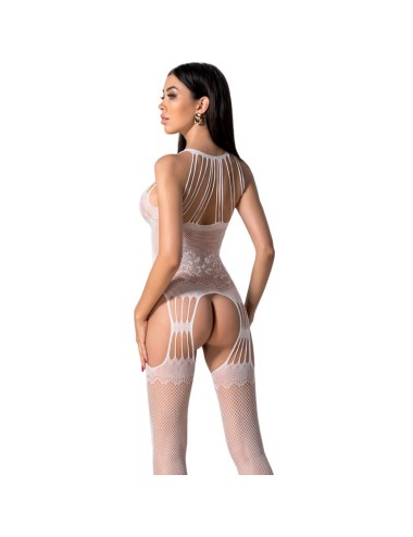 PASSION - BS095 WHITE BODYSTOCKING ONE SIZE