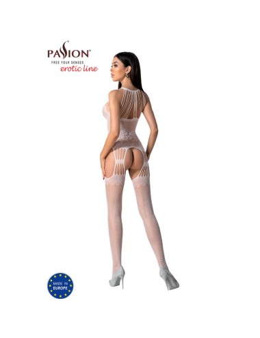 PASSION - BS095 WHITE BODYSTOCKING ONE SIZE