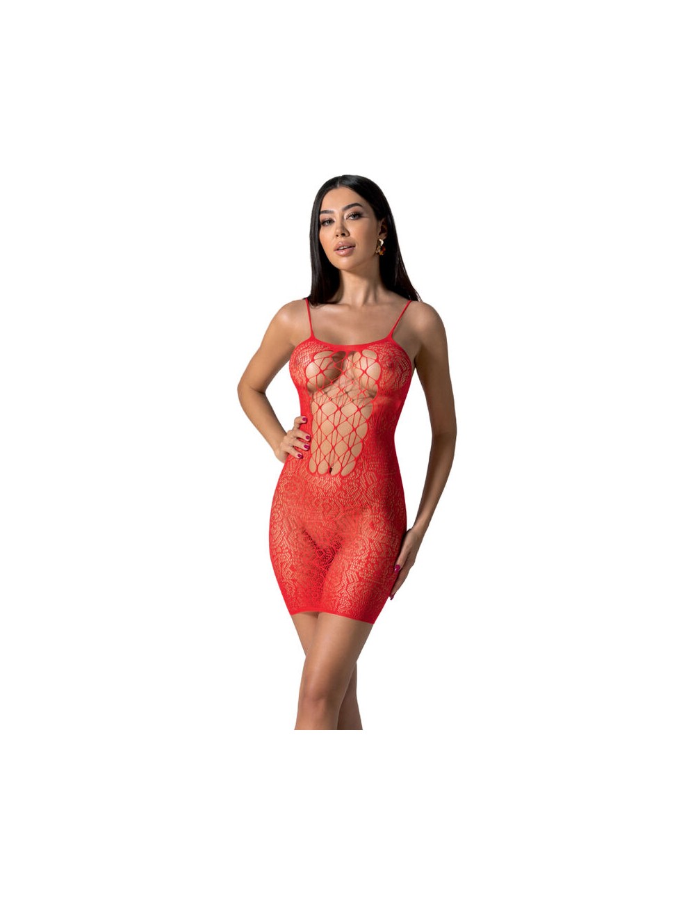PASSION - BS096 RED BODYSTOCKING ONE SIZE PASSION - BS096 RED BODYSTOCKING ONE SIZE