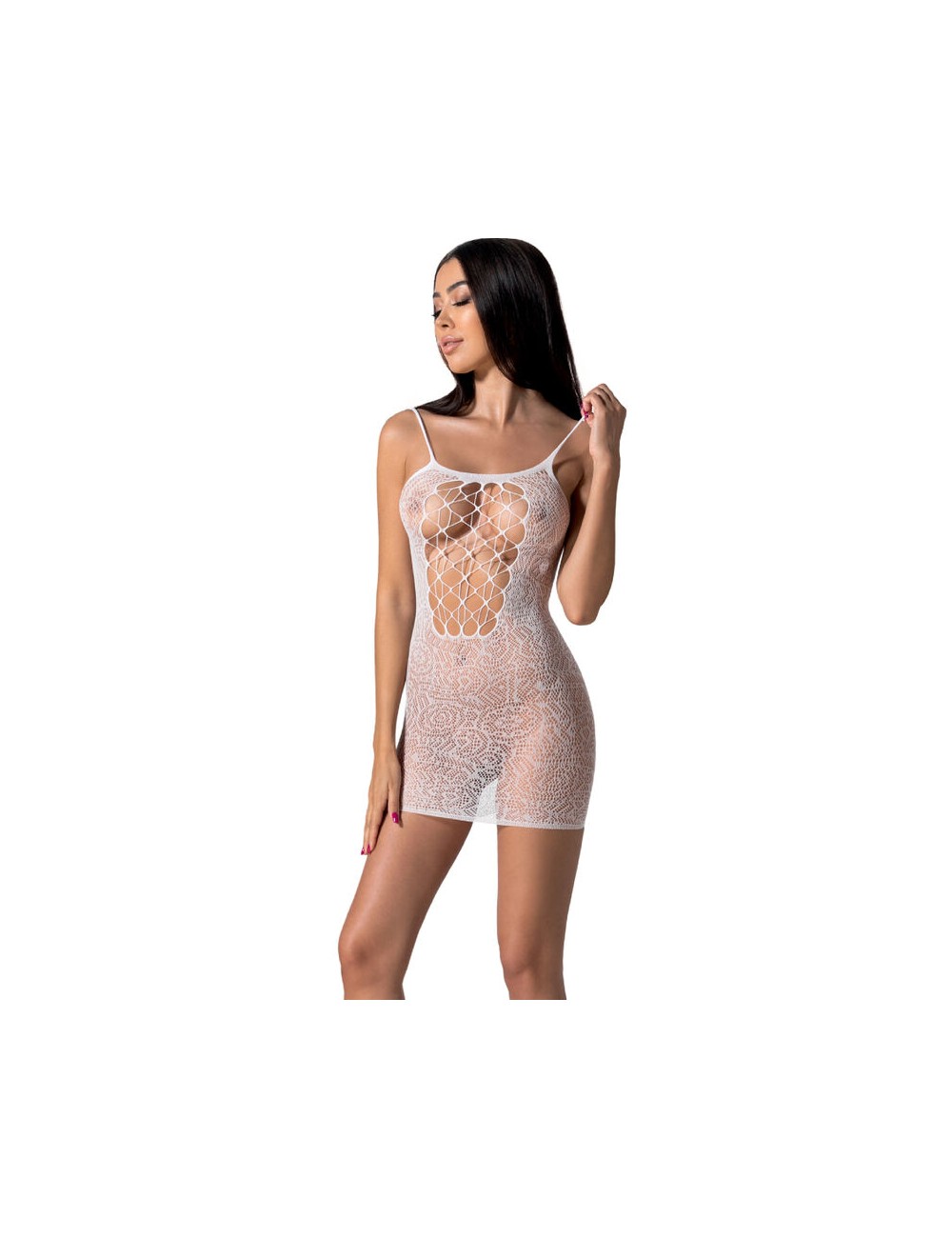 PASSION - BS096 WHITE BODYSTOCKING ONE SIZE PASSION - BS096 WHITE BODYSTOCKING ONE SIZE