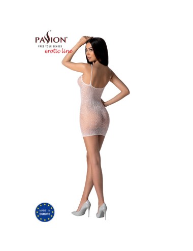 PASSION - BS096 WHITE BODYSTOCKING ONE SIZE