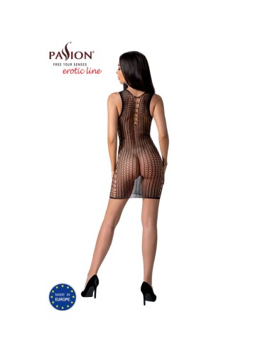 PASSION - BS097 BLACK BODYSTOCKING ONE SIZE