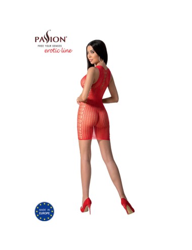 PASSION - BS097 RED BODYSTOCKING ONE SIZE